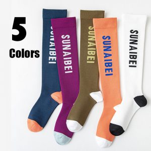 5 Pairs Women's Running Compression Socks | Sports, Cycling & Fitness Crew Socks - Cushioned, Breathable, Anti-Blister & Anti-Odor for Yoga & Hiking
