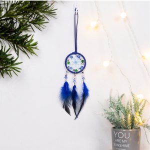 Indian Style Artistic Blue Dream Catcher for Unique Home Decor