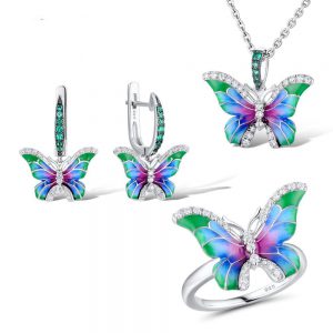 Vibrant Epoxy Butterfly Ring Enamel Paint Kit for Creative Projects