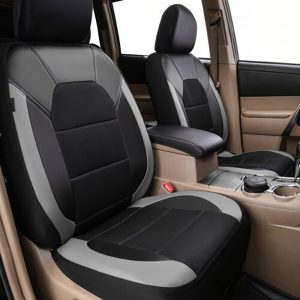 Car Seat Cover Bracket with Sandwich Stitching in PU Leather - Durable & Stylish