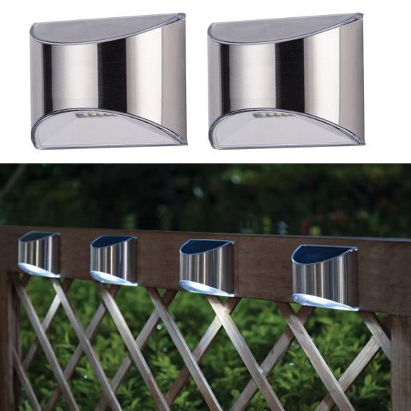 Outdoor Waterproof LED Solar Step Lights for Pathway Illumination - Image 3