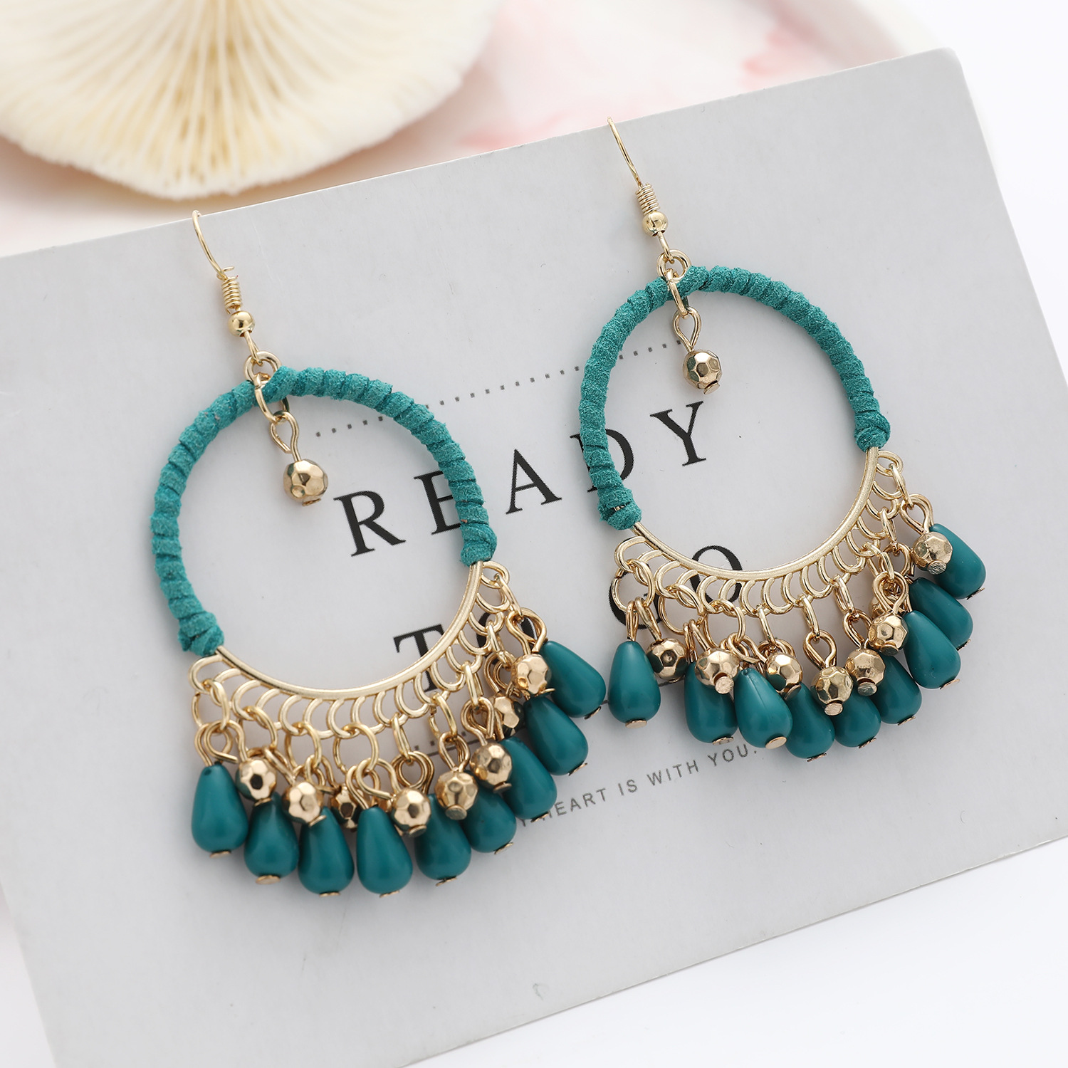 European and American National Style Hand-woven Earrings for Timeless Elegance - Image 7