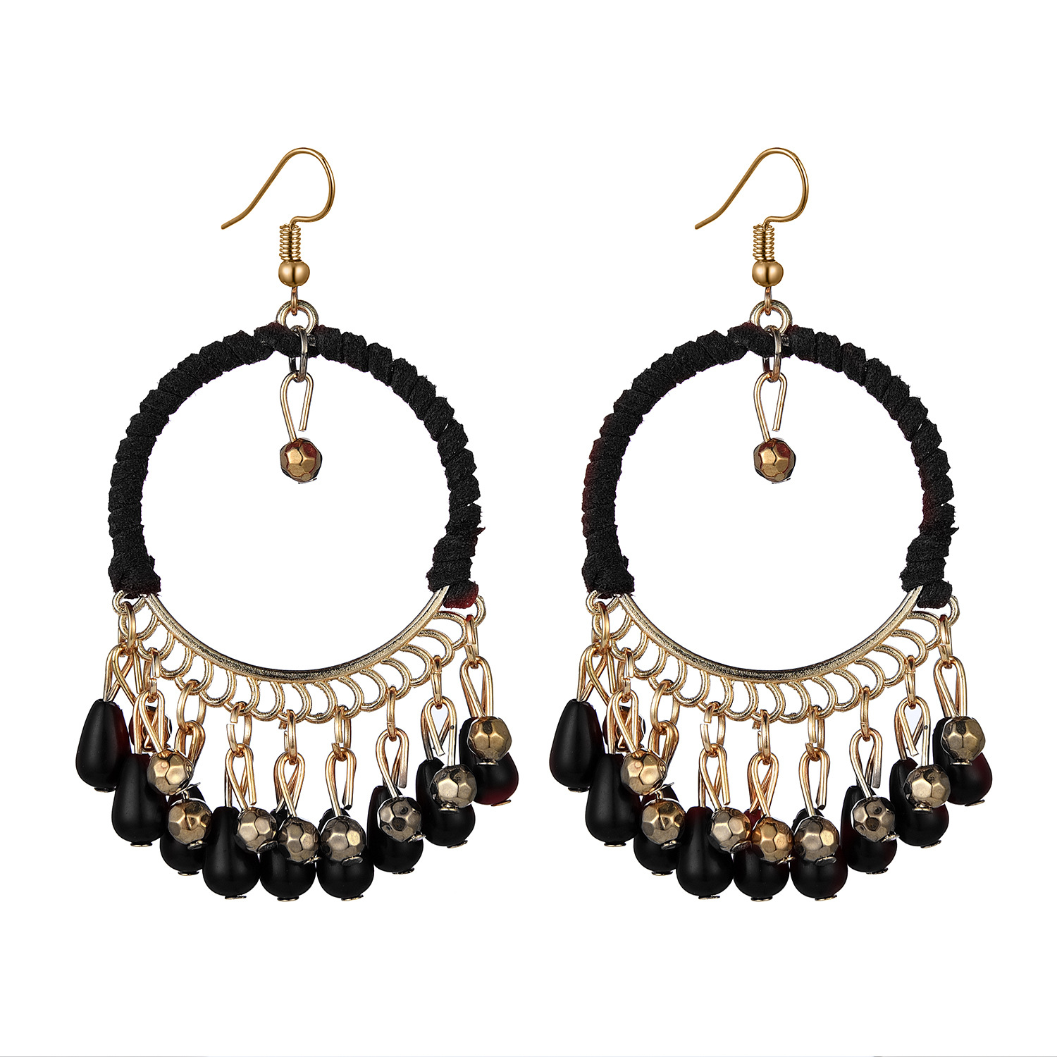 European and American National Style Hand-woven Earrings for Timeless Elegance - Image 11