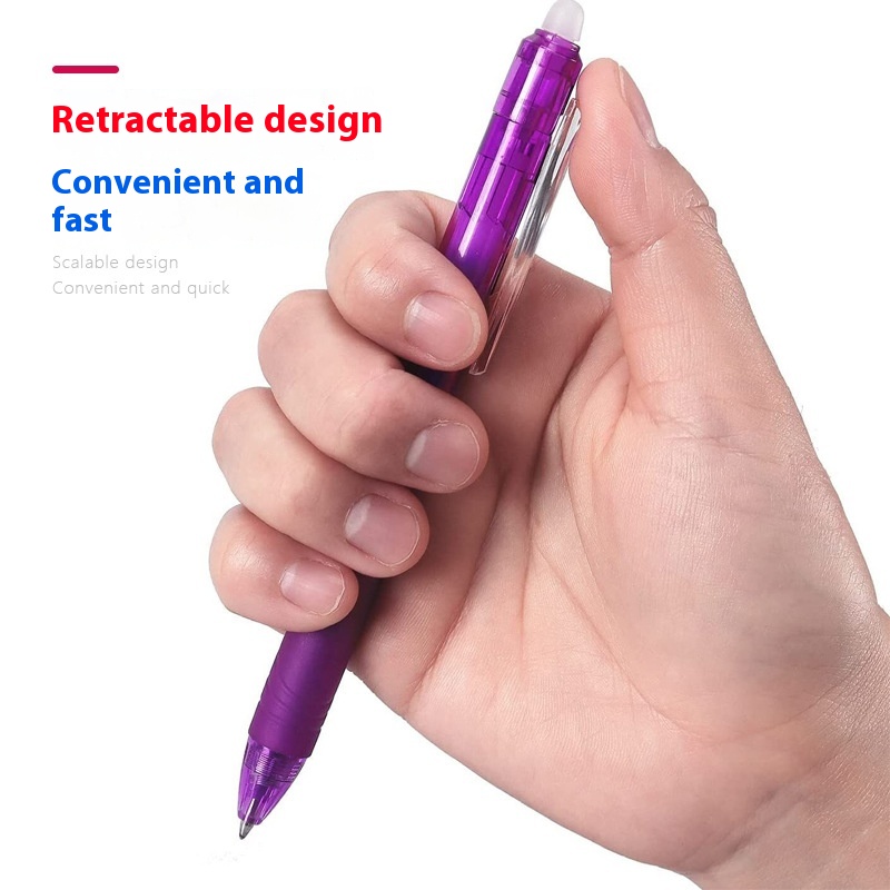 Thermal Erasable Gel Pen - Color Push-Type Erasable Writing Tool - Image 6