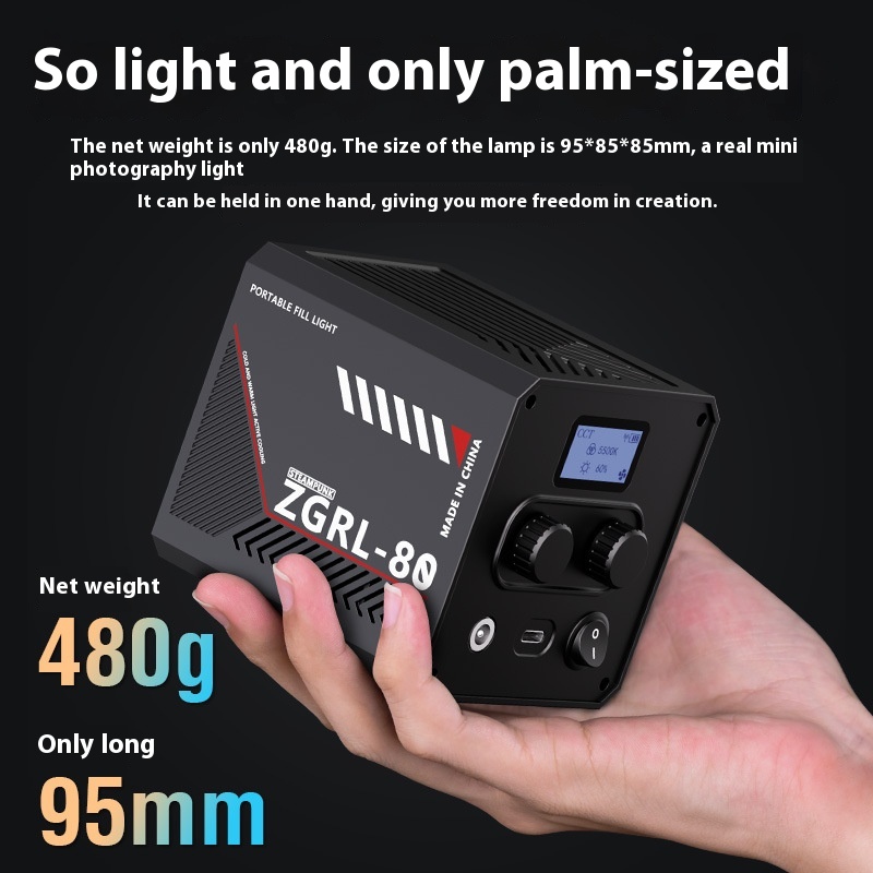 80W Handheld COB High Power External Fill Light for Stunning Illumination - Image 4