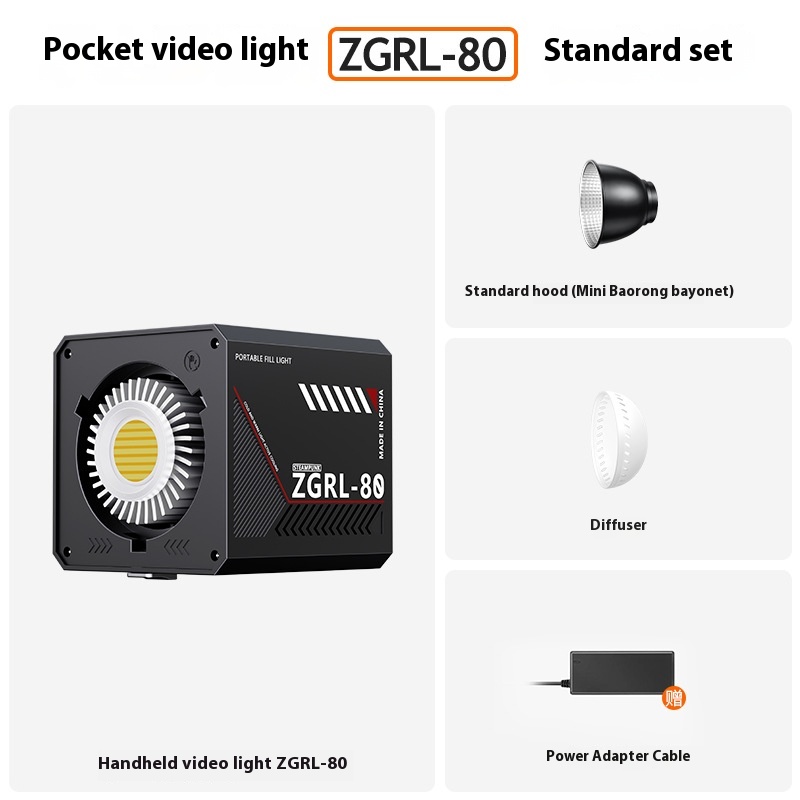 80W Handheld COB High Power External Fill Light for Stunning Illumination - Image 6