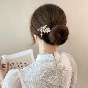 Lily Of The Valley Flower Step Hairpin - Elegant High-End Accessory