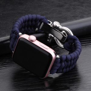 Nylon Sports Apple Watch Strap 38/40/42mm with Woven Steel Buckle