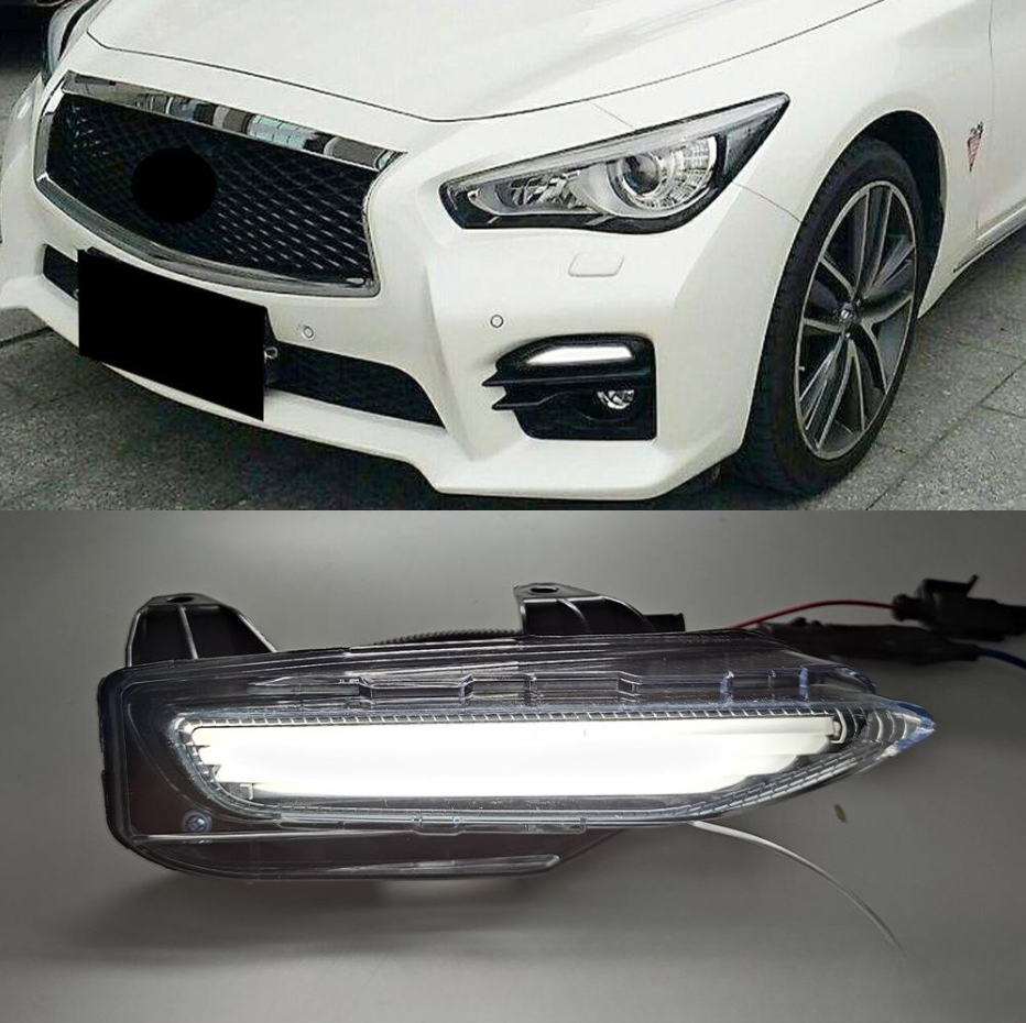 Q50 & Q50L Front Bumper LED Turn Signal and Q70 Fog/Daytime Running Lamp - Image 2