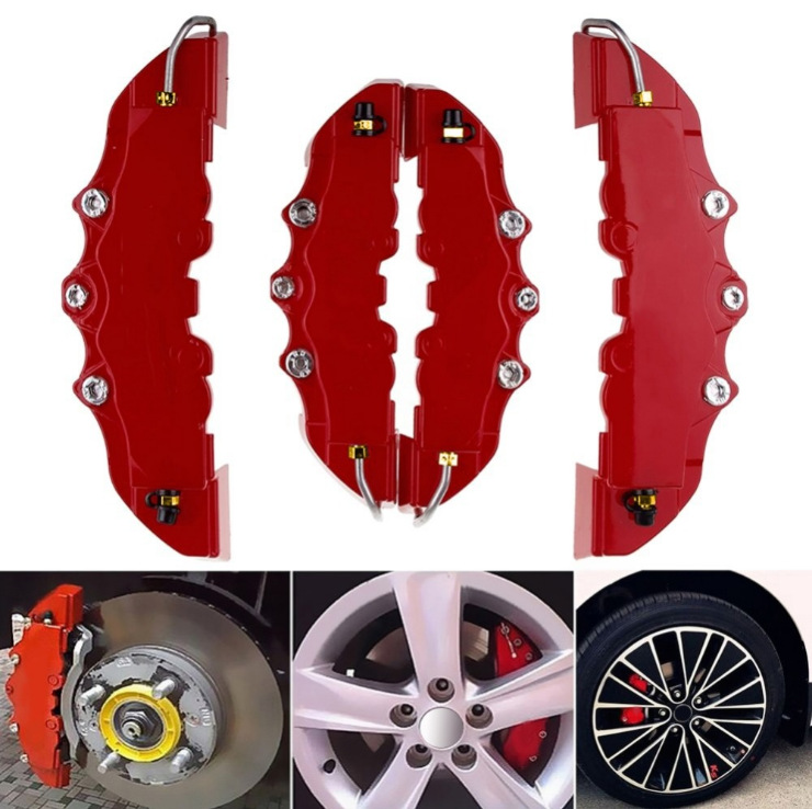 Four-Piece Brake Caliper Cover for Car Modification - Enhance Your Vehicle's Style