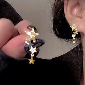 Elegant Star Ear Studs for Women - Unique and Stylish Accessories