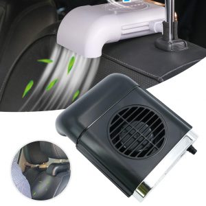 Magnetic Car Fan - Silent Wireless USB Cooler with 3-Speed Adjustment for Universal Rear Seat Auto Cooling