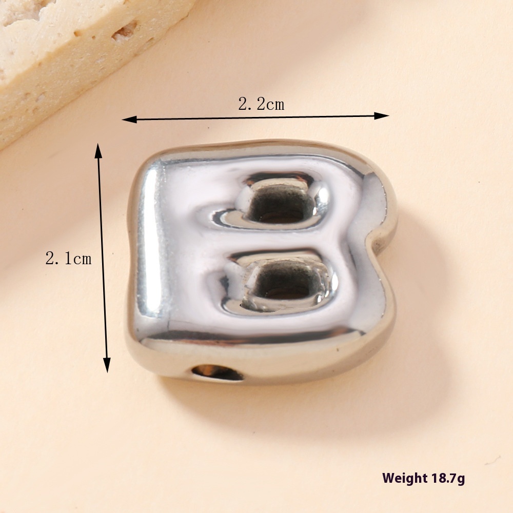 Single Pendant Casting Bubbles - 26 English Letters for Unique Personalization - Image 24