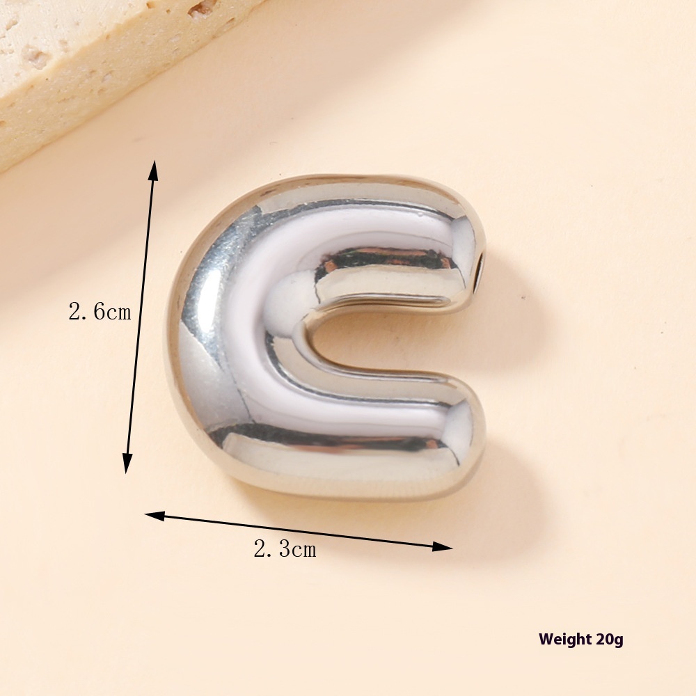 Single Pendant Casting Bubbles - 26 English Letters for Unique Personalization - Image 25