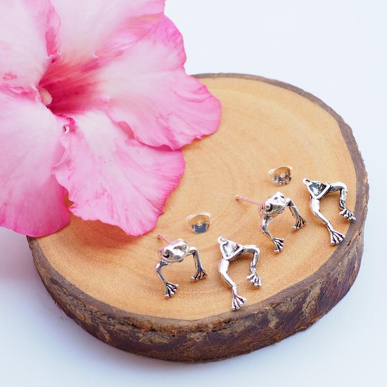 Adorable Frog Earrings - Fun Animal Studs for Women & Girls | Perfect Jewelry Gift - Image 4