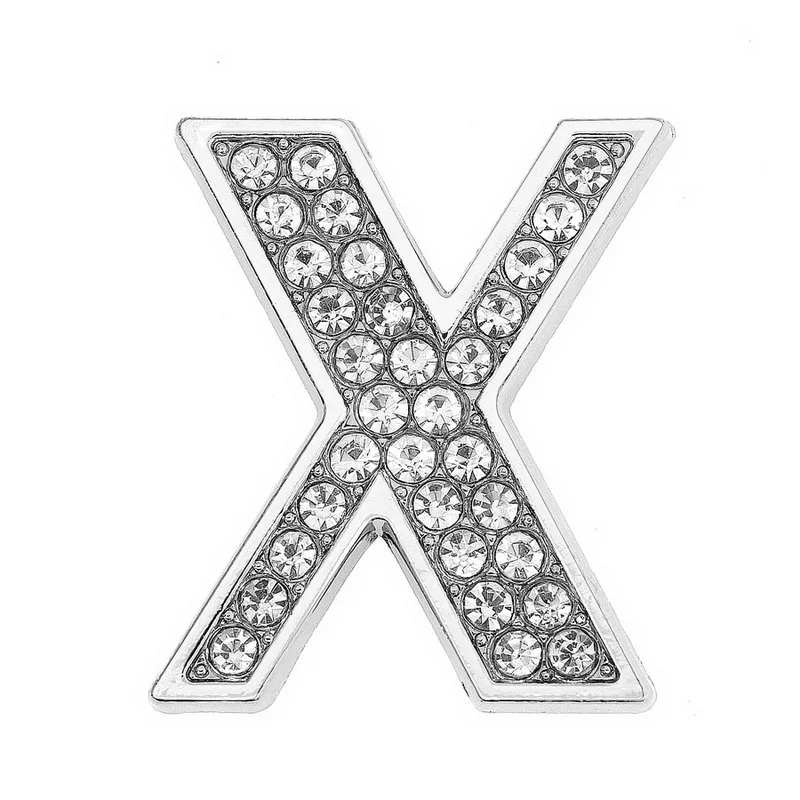 30mm Chrome Color White Diamond Letters Pet Collar Accessories with Scattered Beads - Image 17