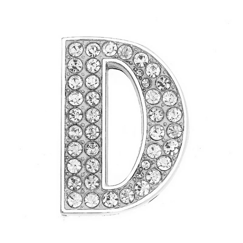 30mm Chrome Color White Diamond Letters Pet Collar Accessories with Scattered Beads - Image 30