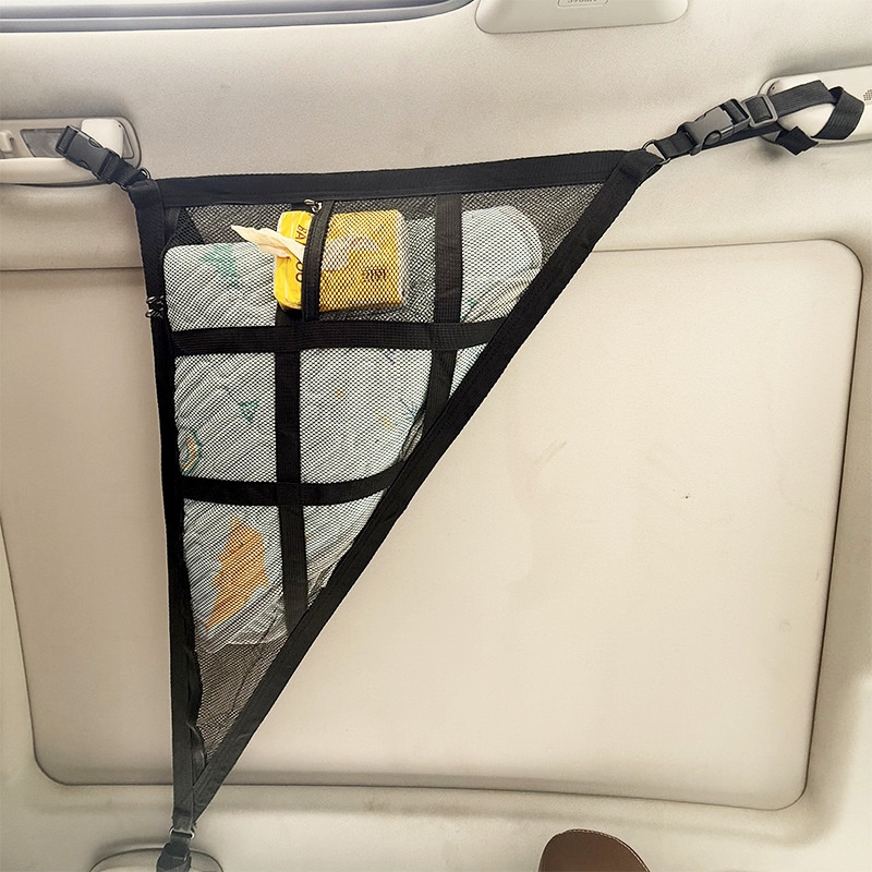 Durable Mesh Triangle Buggy Car Storage Bag for Convenient Organization