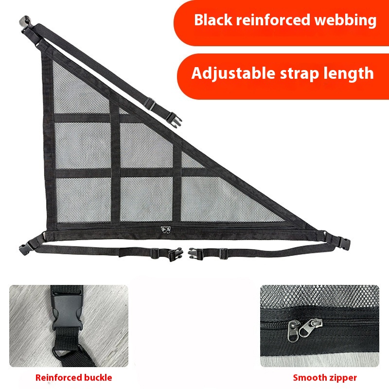 Durable Mesh Triangle Buggy Car Storage Bag for Convenient Organization - Image 6
