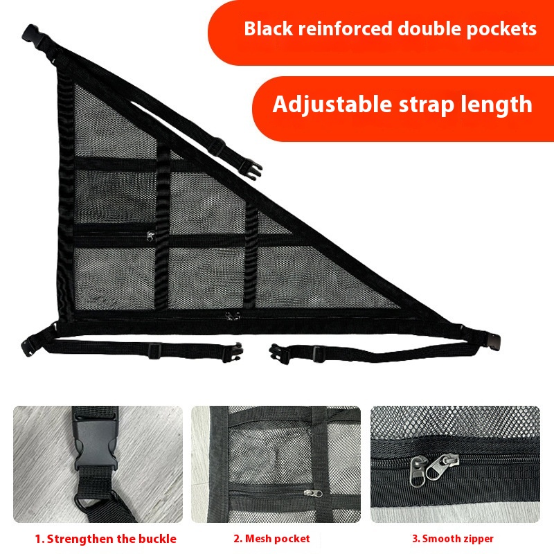 Durable Mesh Triangle Buggy Car Storage Bag for Convenient Organization - Image 7