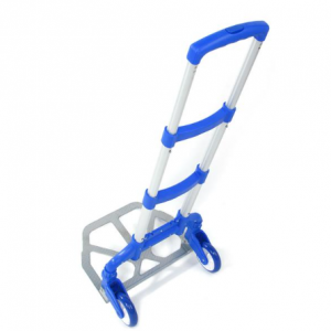 Compact Foldable Telescopic Trolley - Ideal Driver's Cart & Luggage Carrier