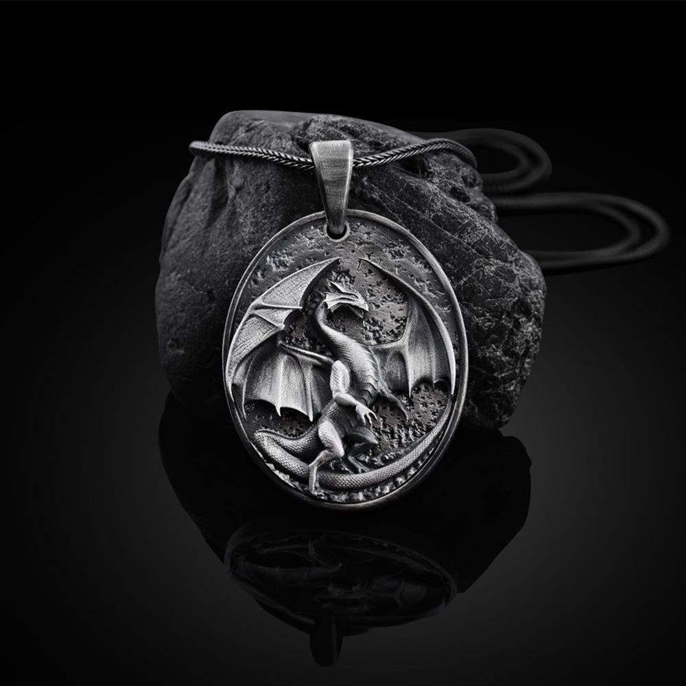 Men's Western Dragon Hip Hop Pendant Necklace - Unique Animal Jewelry - Image 5