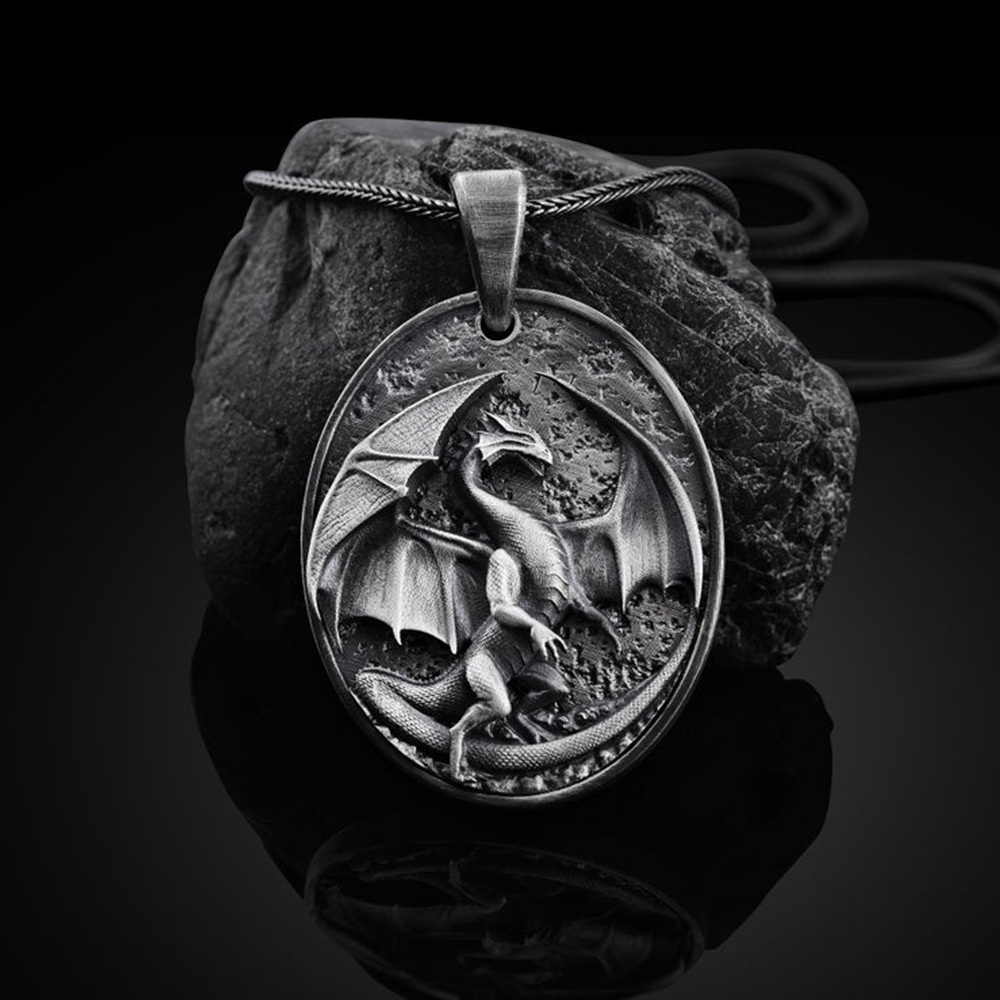 Men's Western Dragon Hip Hop Pendant Necklace - Unique Animal Jewelry - Image 6