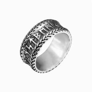 Vintage Viking Letter Ring - Durable Titanium Steel Mother Jewelry