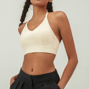 High Elastic No-Beam Crossover Yoga Vest for Ultimate Comfort and Flexibility