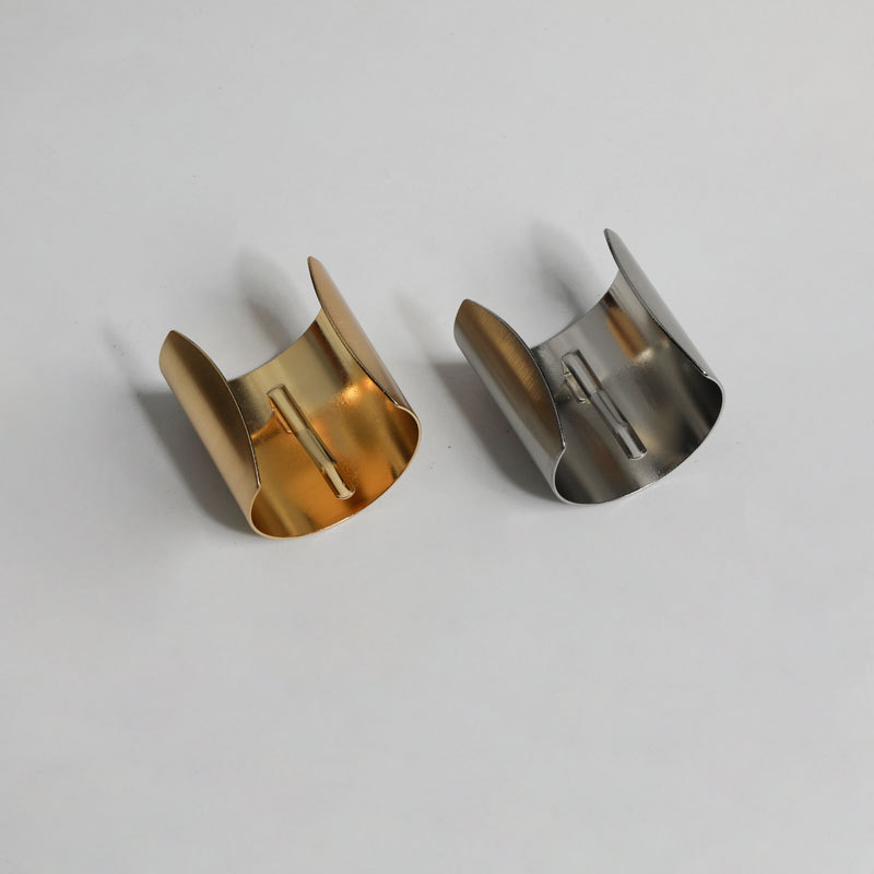 Japanese Metallic Brushed Hair Clip Ornament - Elegant Hair Hook Accessory - Image 3