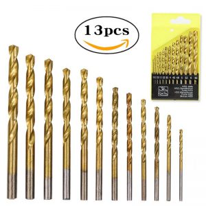 Titanium-Plated Twist Drill Set - Premium Punching Tool in Box