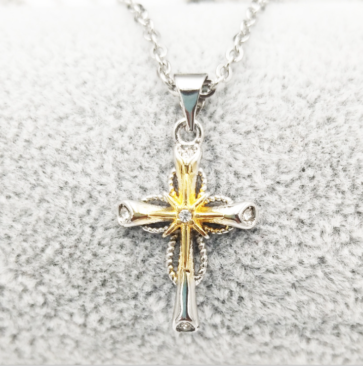 Octagonal Star Cross Alloy Pendant - Unique Jewelry for Every Occasion - Image 4