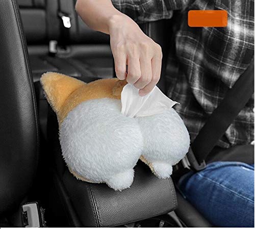Soft Adorable Corgi Butt Tissue Box Cover - Creative Storage Pouch for Car & Home - Image 9