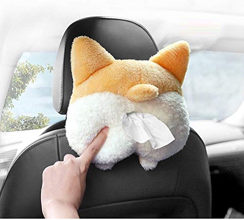 Soft Adorable Corgi Butt Tissue Box Cover - Creative Storage Pouch for Car & Home - Image 10