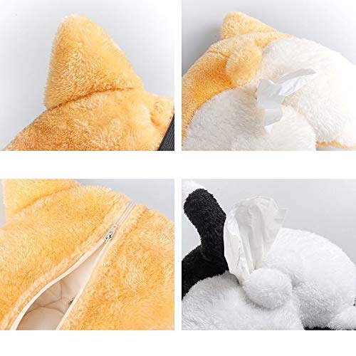 Soft Adorable Corgi Butt Tissue Box Cover - Creative Storage Pouch for Car & Home - Image 11