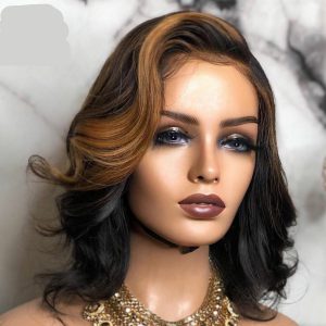 European and American Wigs: Short Curly Black and Brown Hair, Perfect for Any Occasion