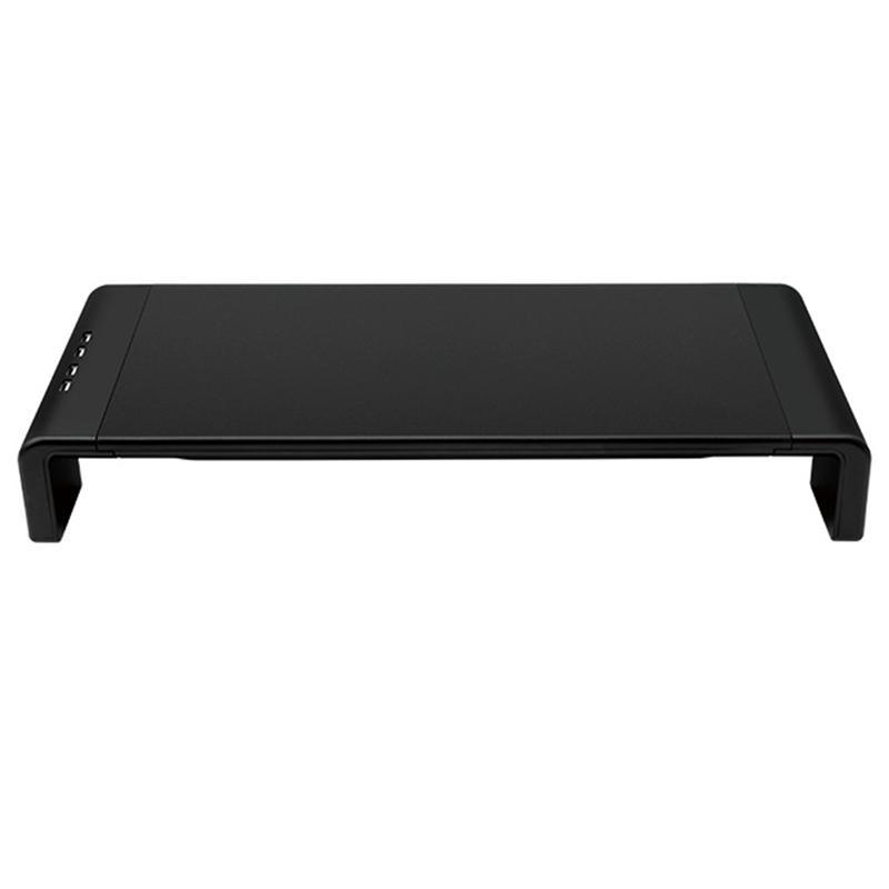 Foldable Table with Raised Frame, USB Charging, and Laptop Monitor Compatibility