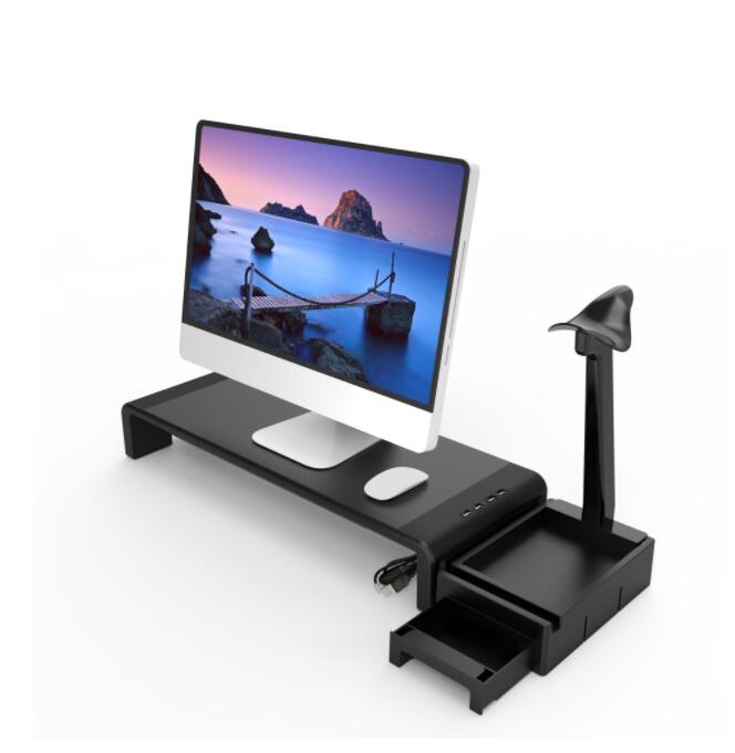Foldable Table with Raised Frame, USB Charging, and Laptop Monitor Compatibility - Image 3