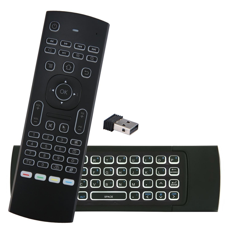 MX3 MX3-L Backlit Air Mouse T3 Smart Voice Remote Control - 2.4G RF Wireless Keyboard for X96 mini, KM9, A95X, H96 MAX Android TV Box - Image 4
