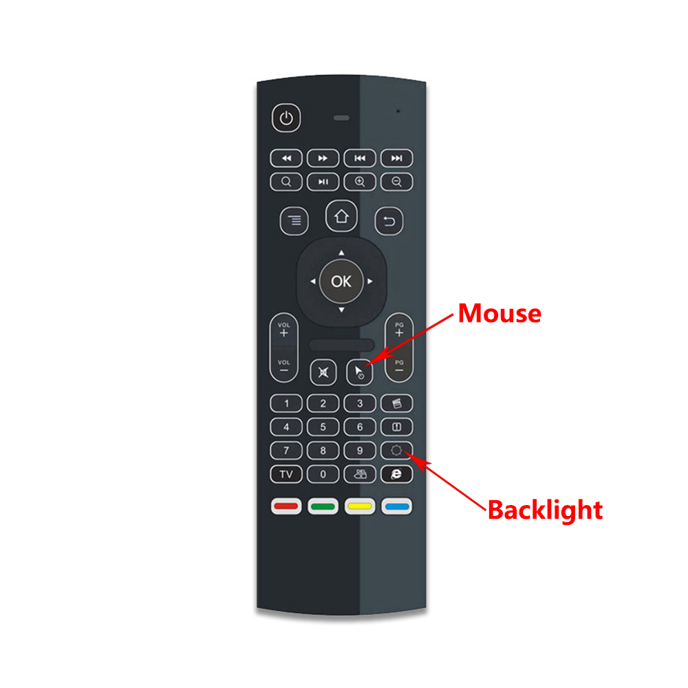 MX3 MX3-L Backlit Air Mouse T3 Smart Voice Remote Control - 2.4G RF Wireless Keyboard for X96 mini, KM9, A95X, H96 MAX Android TV Box - Image 5