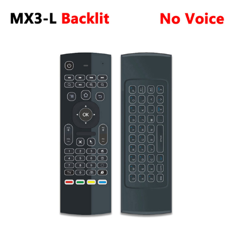 MX3 MX3-L Backlit Air Mouse T3 Smart Voice Remote Control - 2.4G RF Wireless Keyboard for X96 mini, KM9, A95X, H96 MAX Android TV Box - Image 9