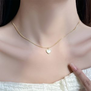 Stunning Love Fritillary Necklace for Women - Elegant Sterling Silver Design