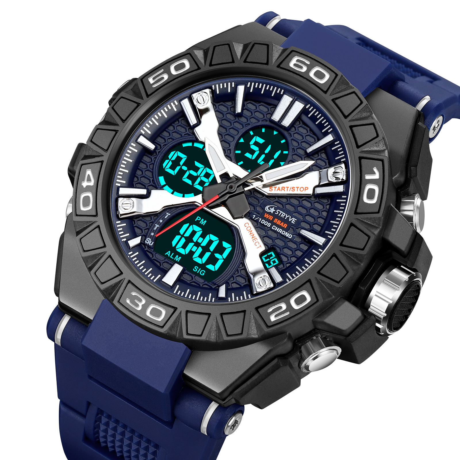 Vibrant Waterproof Luminous Electronic Sports Watch - Multifunctional Student Timepiece - Image 6