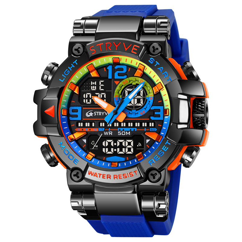 Vibrant Waterproof Luminous Electronic Sports Watch - Multifunctional Student Timepiece - Image 21
