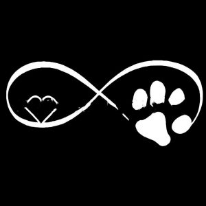 Reflective Love Dog & Cat Paw Stickers for Cars and Motorcycles