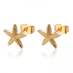 Elegant New Starfish Stud Earrings for Women - Versatile All-Matching Style