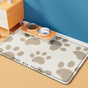 Dogs and Cats Feeding Mat - Anti-Overflow Waterproof, Easy-to-Clean Diatom Meal Mat for Quick-Drying & Water Absorption