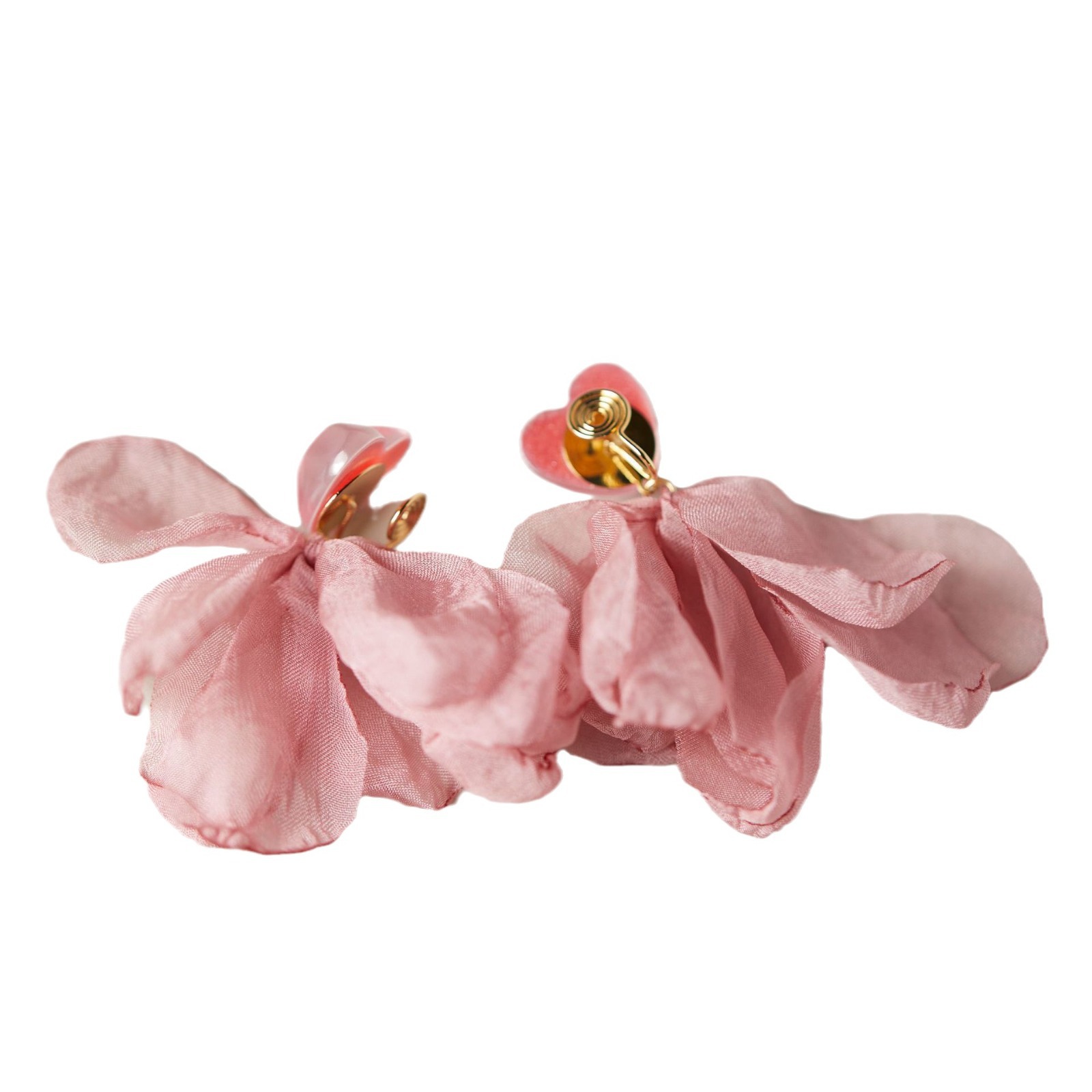 Exaggerated Love Heart Flowers Seaside Color Earrings for Stunning Style - Image 5