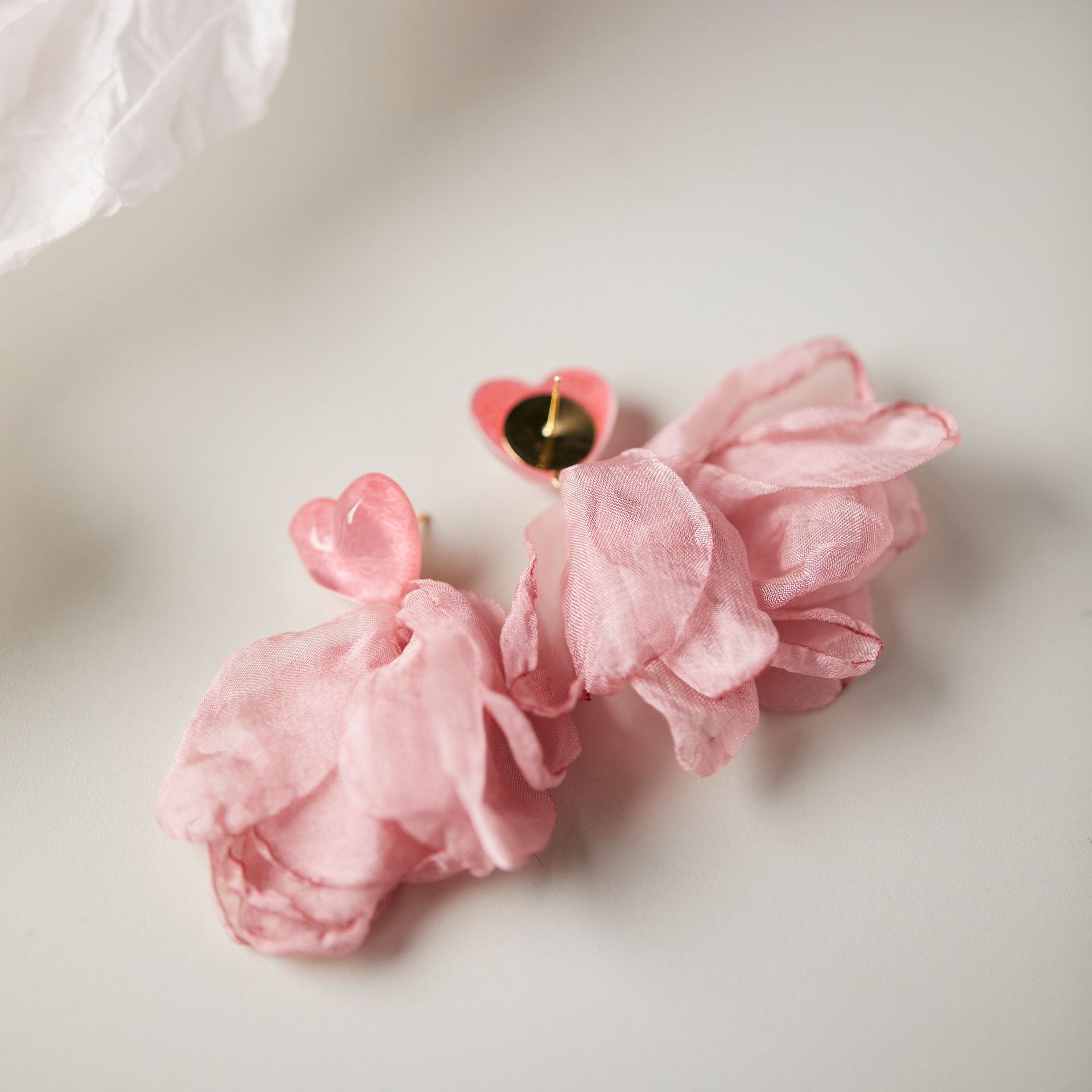 Exaggerated Love Heart Flowers Seaside Color Earrings for Stunning Style - Image 6