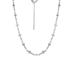 Trendy Hip Hop Fashion Cross Necklace in Durable Stainless Steel